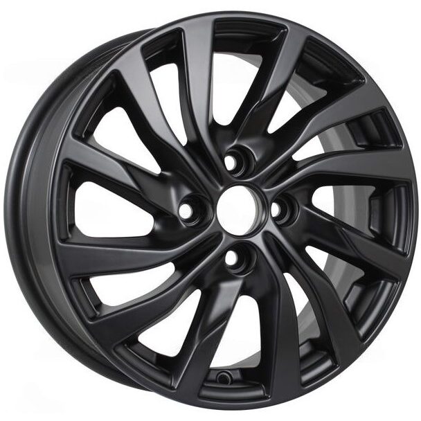 KDW KD1546 6x15 4x100 ET40 D60.1 Matt Black Painted