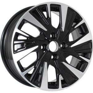 KDW KD1580 6x15 4x100 ET46 D54.1 Black Front Polished