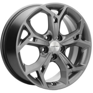 Khomen Wheels KHW1702 7x17 5x108 ET50 D63.3 Black-FP