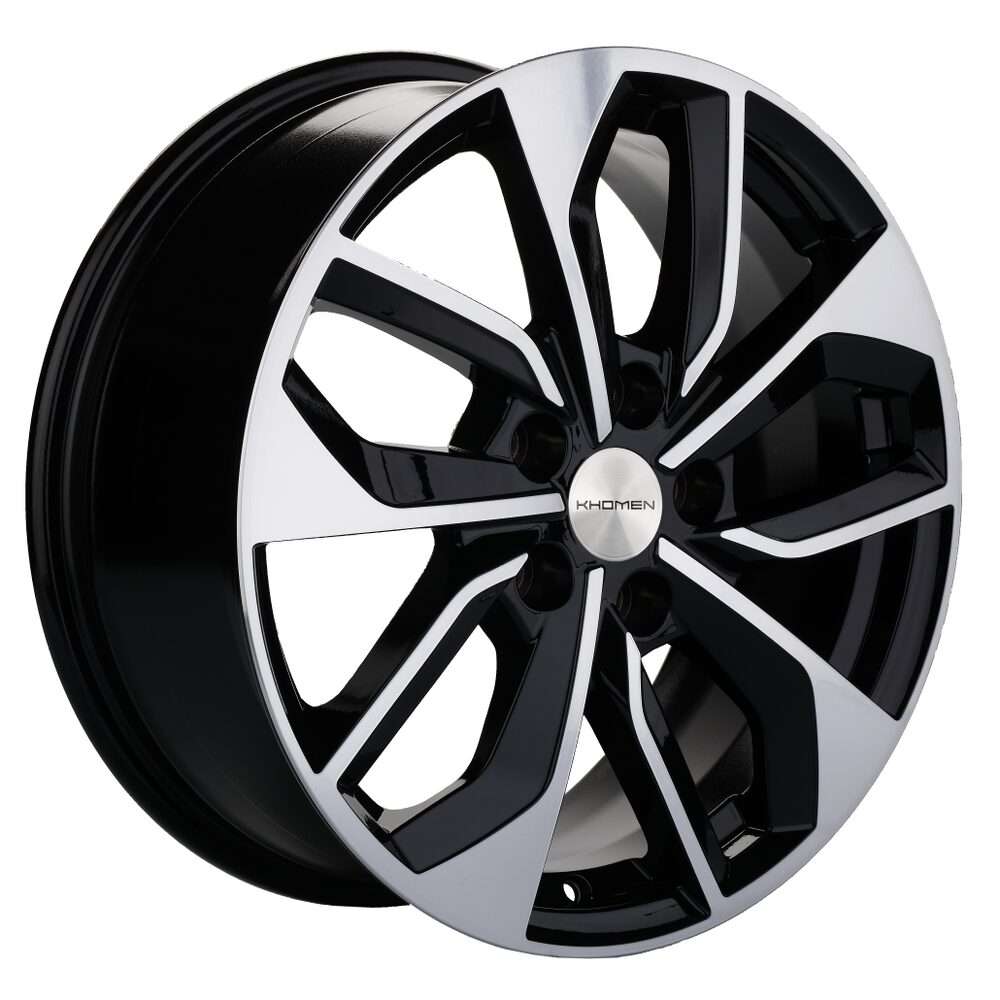 Khomen Wheels KHW1703 7x17 5x108 ET45 D60.1 Black-FP