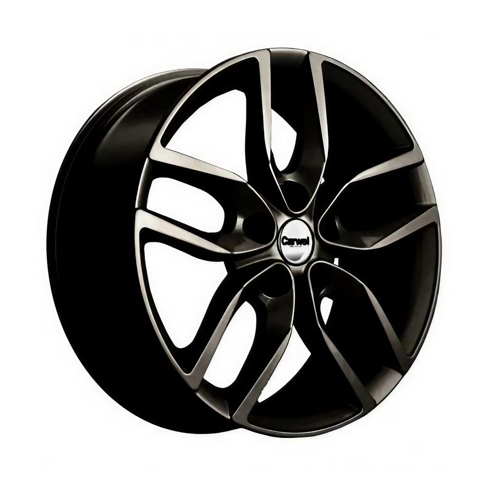 Khomen Wheels KHW1708 (Kodiaq/Tiguan) 6.5x17 5x112 ET38 D57.1 Black-FP