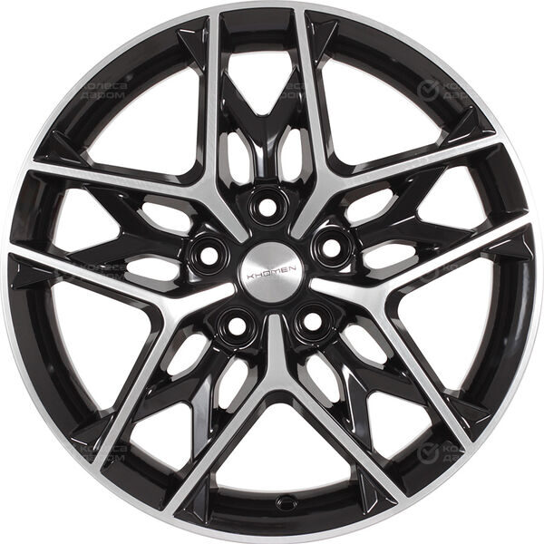 Khomen Wheels KHW1709 7x17 5x114.3 ET53 D67.1 Black-FP