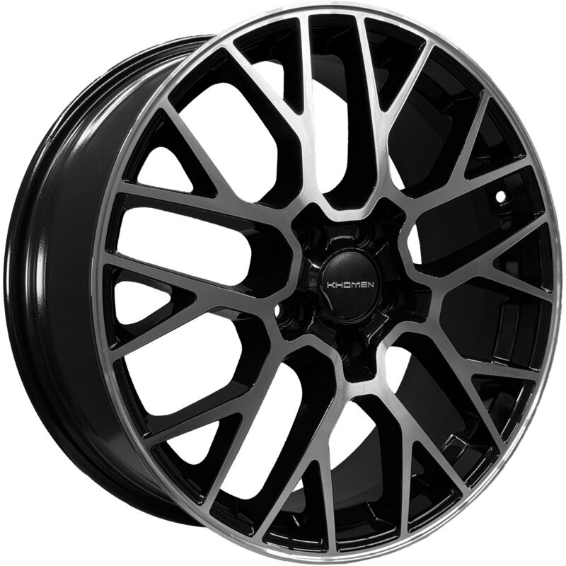 Khomen Wheels KHW1818 (Geely Coolray) 7x18 5x114.3 ET53 D54.1 Black-FP