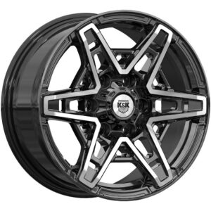 КиК Блэкберн 8x17 6x139.7 ET25 D106.1 Алмаз черный