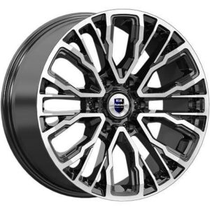 КиК Кортес 8.5x19 6x139.7 ET24 D77.9 Алмаз черный