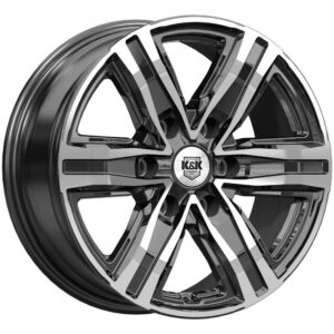 КиК R8 7.5x17 6x114.3 ET30 D66.1 Алмаз черный