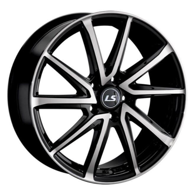 LS Wheels LS1290 7x17 5x100 ET55 D56.1 BKF