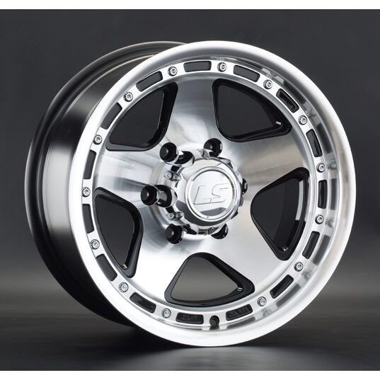 LS Wheels LS870 8x16 6x139.7 ET-10 D106.1 BKF