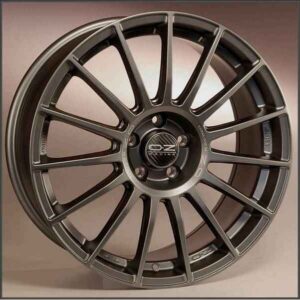OZ SUPERTURISMO LM 9.5x19 5x112 ET21 D66.4 Matt Graphite Silver