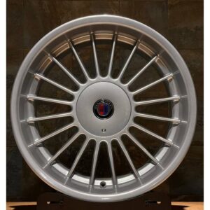 Replica ST ALPNA 24 8.5x19 5x120 ET20 D74.1 Silver Polish Lip