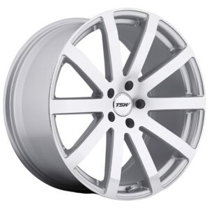 TSW Brooklands 8x19 5x114.3 ET30 D76 Silver Mirror Cut Fa