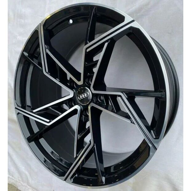 Zixi Audi 1611 9x21 5x112 ET30 D66.4 Black Machined Face