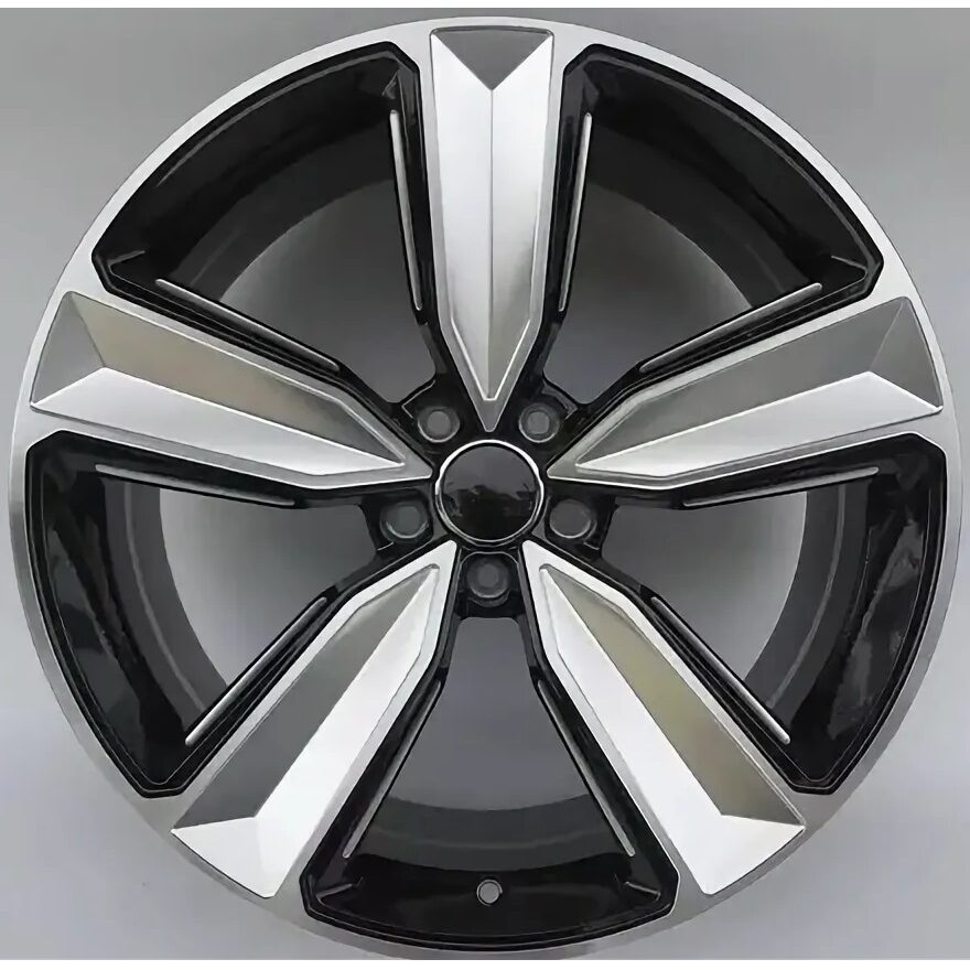 Zixi Audi FP431 9x20 5x112 ET37 D66.4 Black Machined Face