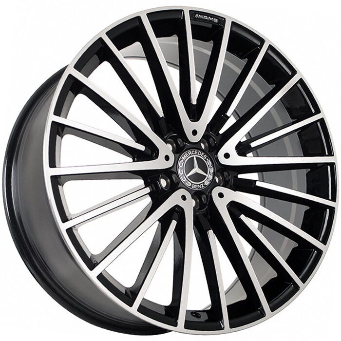 Zixi Mercedes 122-20 9.5x20 5x112 ET45 D66.6 Black Machined Face